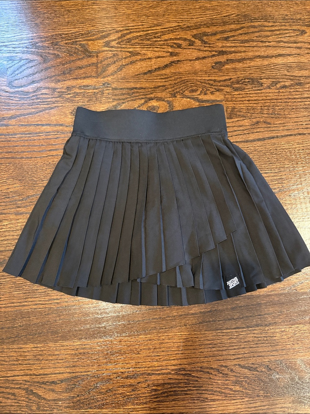 Girls Justice Black Pleated Mini Skirt